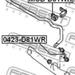Втулка заднего стабилизатора D22 FEBEST