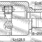 ШРУС ВНУТРЕННИЙ ПРАВЫЙ 34X56X40 AUDI Q3 12- FEBEST