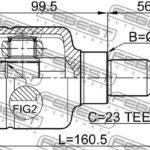 ШРУС ВНУТРЕННИЙ ЛЕВЫЙ 23X40X23 FORD FOCUS 03- FEBEST