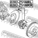 Ступица в сборе передн прав NISSAN TEANA J32, TEANA RUS MAKE L33R 2014- 0282-Z51MRR FEBEST