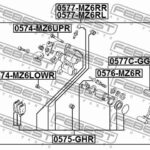 Суппорт тормозной задний правый FEBEST
