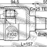 ШРУС ВНУТРЕННИЙ 22X35X25 KIA SPORTAGE 10- FEBEST