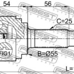 ШРУС НАРУЖНЫЙ 21X55X25 NISSAN ALMERA N16 00- FEBEST