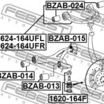 Сайлентблок нижн рычага MERCEDES BENZ ML-CLASS 164 2004-2011 BZAB-015 FEBEST