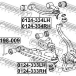 Рычаг передний нижний левый FEBEST
