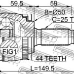 ШРУС 2210-CER16A44 FEBEST