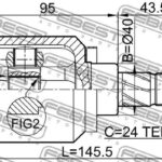 ШРУС внутренний NISSAN ALMERA CLASSIC (B10), ALMERA N16 (UKP) 0211-N16 FEBEST