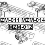 Опора двигателя задняя MAZDA 6 (GG) MZM-014 FEBEST