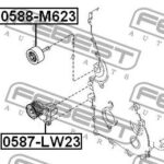 Ролик натяжной 0587-LW23 FEBEST