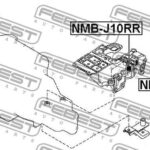 Опора двигателя NM-J10LH FEBEST