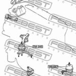 Подушка двигателя правая (гидравлическая) AT FEBEST