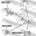 Подушка двигателя задняя MT FEBEST