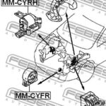 Опора двигателя MM-CYATRR FEBEST