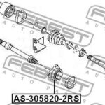 Подшипник привода колеса FORD FOCUS I, MONDEO III AS-305820-2RS FEBEST