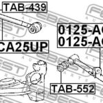 Рычаг подвески 0125-ACA25UP FEBEST