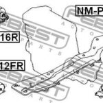 Подушка двигателя задняя FEBEST