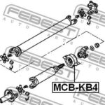 Подшипник опоры карданного вала MITSUBISHI L200 05- MCB-KB4 FEBEST