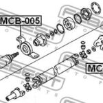 ПОДШИПНИК ПОДВЕСНОЙ КАРДАННОГО ВАЛА MITSUBISHI OUTLANDER 01- MCB005 FEBEST