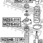 Опора заднего амортизатора правая FEBEST
