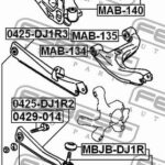 Тяга задняя поперечная FEBEST