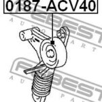 Ролик натяжной TOYOTA RAV4 ACA3#/GSA3# 2005-2013 0187-ACV40 FEBEST