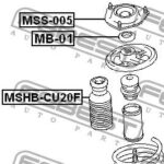 Пыльник амортизатора передний MITSUBISHI LANCER CS 2000-2009 MSHB-CU20F FEBEST