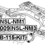 Тяга крепления подрамника передн правая NISSAN MICRA K12 NSL-NM1 FEBEST