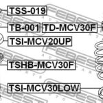 Отбойник амортизатора передний TOYOTA CAMRY V40 TD-MCV30F FEBEST
