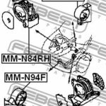 Подушка двигателя задняя FEBEST