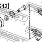 Ролик натяжной 0287-K12 FEBEST
