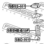 Опора амортизатора SUBARU LEGASY 89-14, IMPREZA G11 2000-2007 SBSS-001 FEBEST