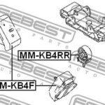 Подушка двигателя передняя AT/MT FEBEST