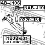 Сайлентблок NAB-J10S FEBEST