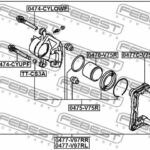 Ремкомплект задн суппорта MITSUBISHI PAJERO IV/MONTERO V87W/V97W 2006- 0475-V75R FEBEST