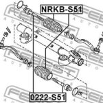 Пыльник рулевой NISSAN MURANO Z51 2007-2014 NRKB-S51 FEBEST