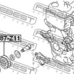 Ролик натяжной ремня кондиционера FEBEST
