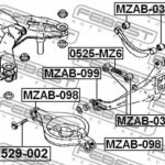 Сайлентблок MZAB-098 FEBEST