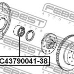 Подшипник ступицы передний HONDA CIVIC EU/EP/ES 95-2006, CR-V 97-01 DAC43790041-38 FEBEST