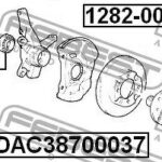 Подшипник ступицы передний HYUNDAI ACCENT II DAC38700037 FEBEST
