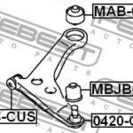 Опора шаровая MITSUBISHI LANCER (CS/CY) 0420-CU FEBEST