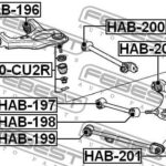 Опора шаровая задн подвески HONDA ACCORD CU# 2008-2012 0320-CU2R FEBEST