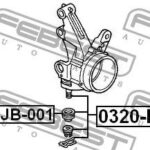 Опора шаровая переднего поворотного кулака FEBEST