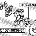 Подшипник ступичный передний 40X74X34X36 FEBEST