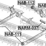 Сайлентблок рычага задней балки FEBEST