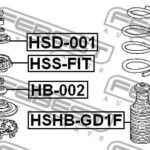 Пыльник переднего амортизатора FEBEST