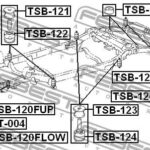Подушка рамы FEBEST