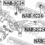 Сайлентблок задней тяги FEBEST