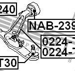 Опора шаровая переднего нижнего рычага Extend the mounting hole to diameter 36 mm FEBEST