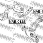 Сайлентблок рычага задний без кроншт NISSAN SERENA C24 1999.06-2005.05 NAB-122 FEBEST