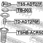 Опора амортизатора TOYOTA AVENSIS ADT27#/ZRT27# 2008- TSS-ADT27F FEBEST